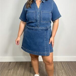 NWT Ava & Viv Light Blue Denim Dress